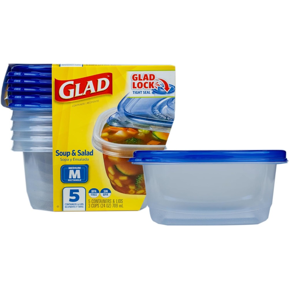 Meal Prep Pasta - Szczelne pojemniki do przechowywania żywności 24
