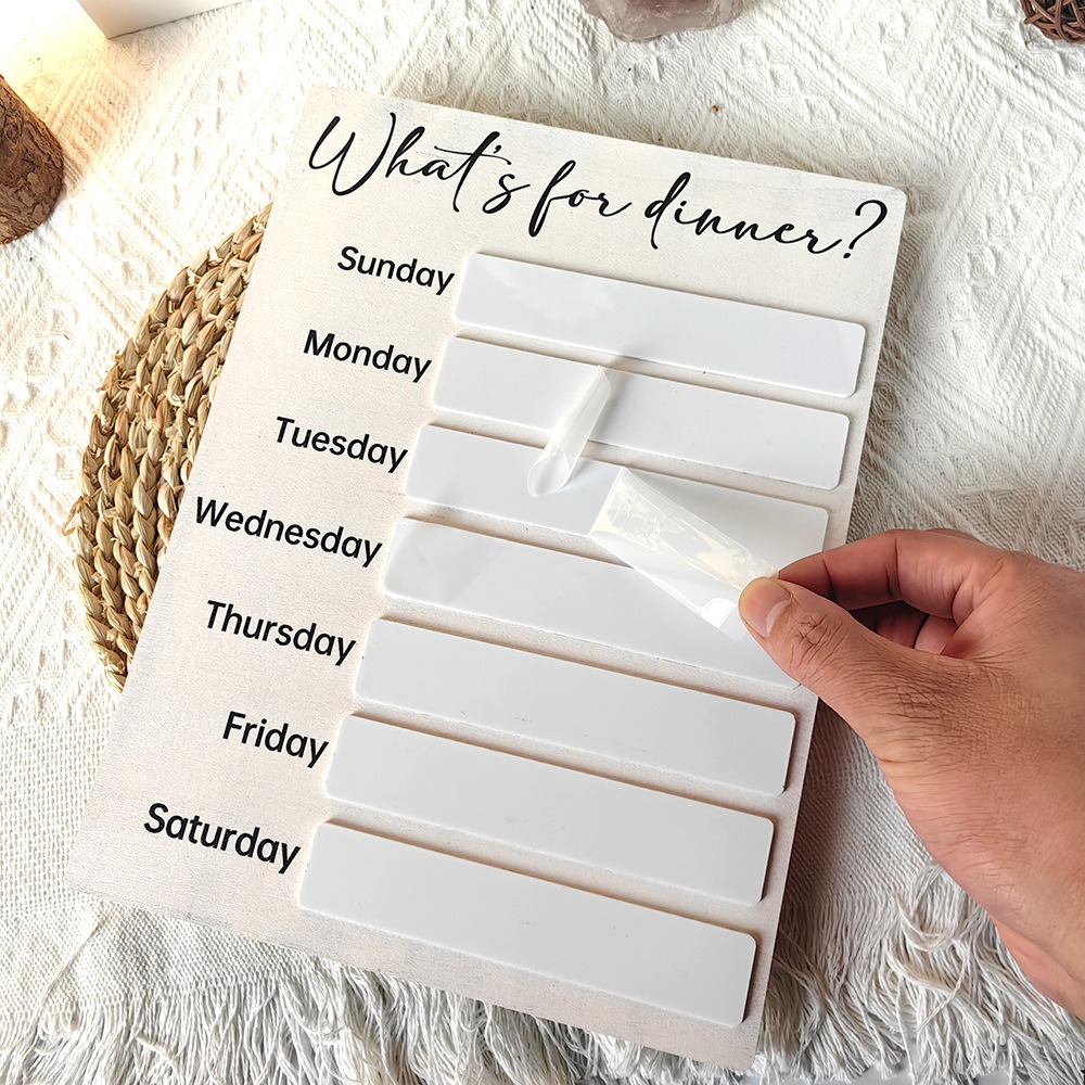 Meal Prep Plan - Praktyczna magnetyczna tablica na lodówkę do