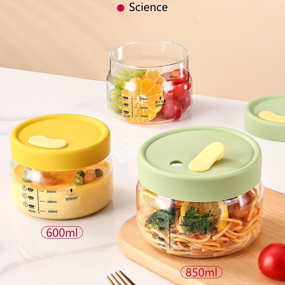 Meal Prep Plan - 600-850ml Szklany pojemnik do przechowywania żywności