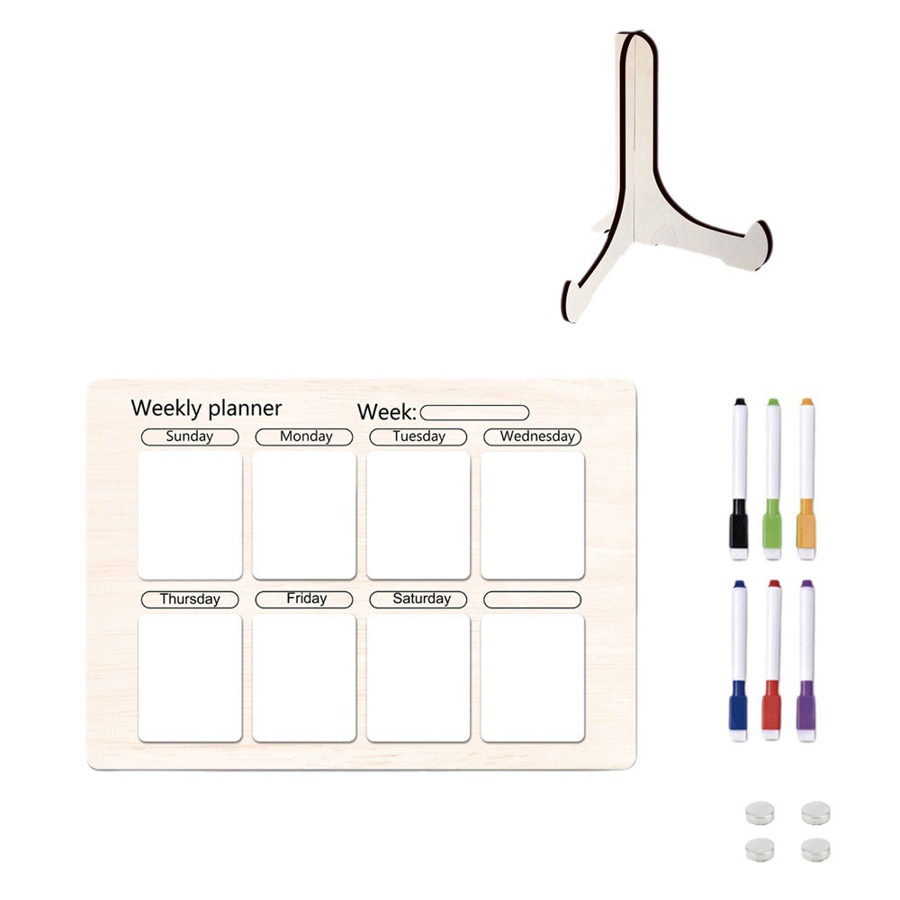 Meal Prep Plan - Tablica Magnetyczna na Lodówkę Planer Posiłków
