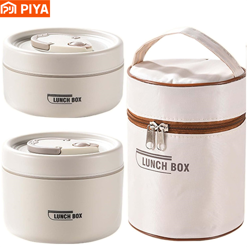 Stainless Bento Box - Przenośny izolowany zestaw pojemników na lunch