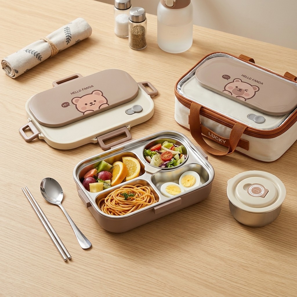 Meal Prep Plan - Pojemnik na lunch ze stali nierdzewnej