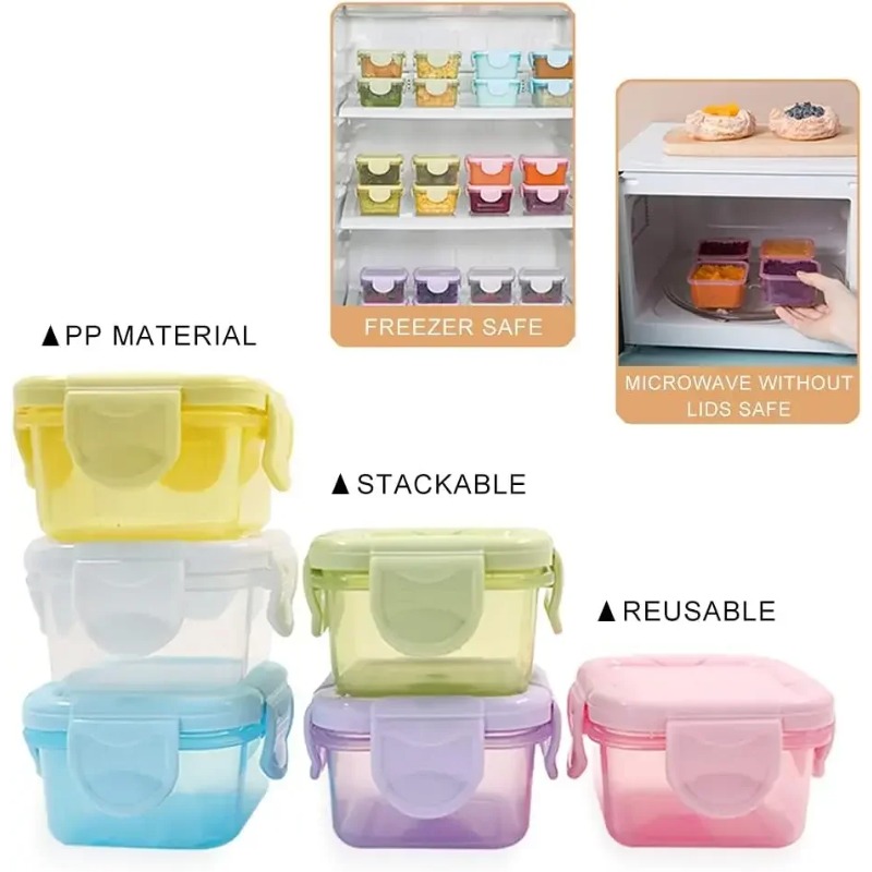 4 szt. Mini szczelne pojemniki – Meal Prep Plan recenzja i cena