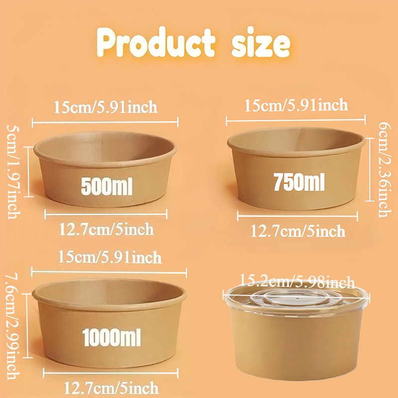 10/20 szt. Okrągłe miski z pap – Meal Prep Plan recenzja i cena
