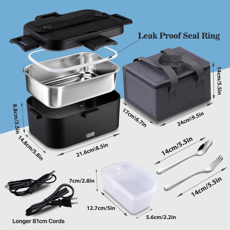 Elektryczny podgrzewany pojemn – Stainless Bento Box recenzja i cena