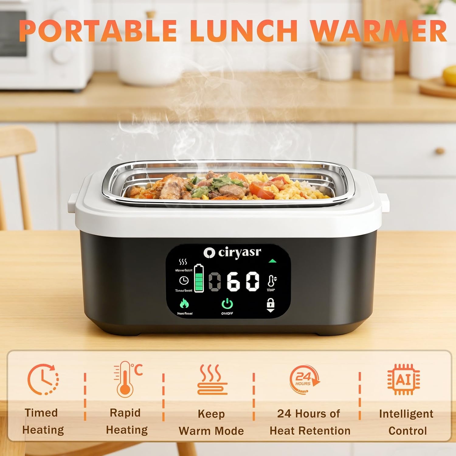 Mocny elektryczny podgrzewany  – Stainless Bento Box recenzja i cena
