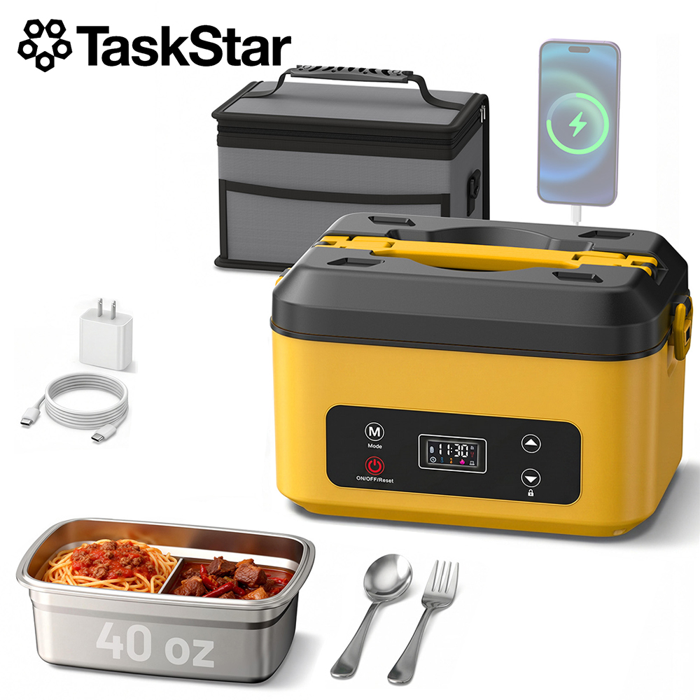 TaskStar Przenośny Podgrzewany – Stainless Bento Box recenzja i cena
