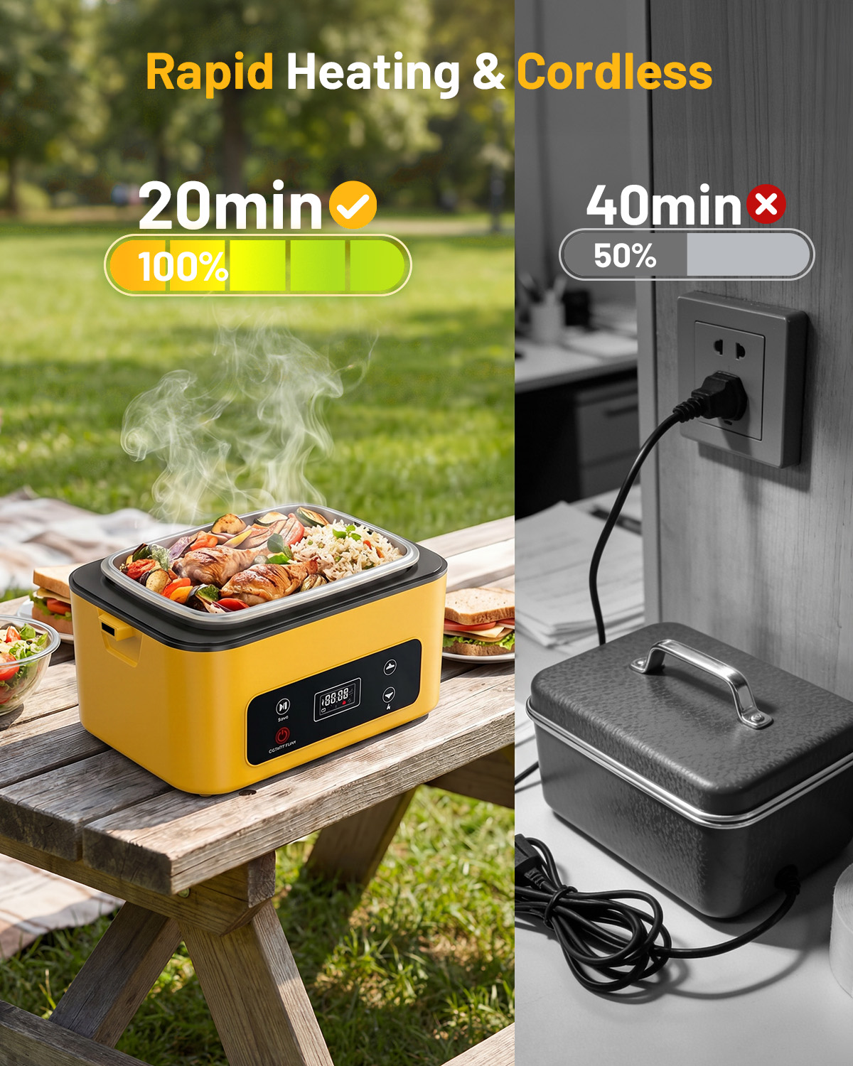 TaskStar Przenośny Podgrzewany – Stainless Bento Box recenzja i cena